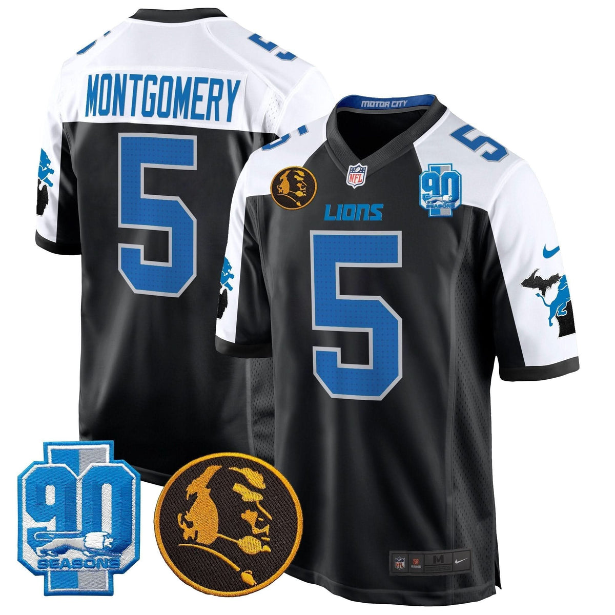 DET 2024 90th & John Madden Patch Game Jersey - image 4
