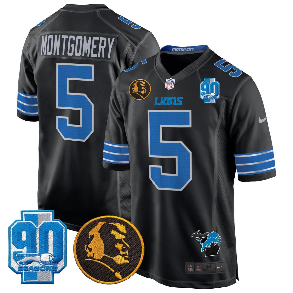 DET 2024 90th & John Madden Patch Game Jersey - image 11