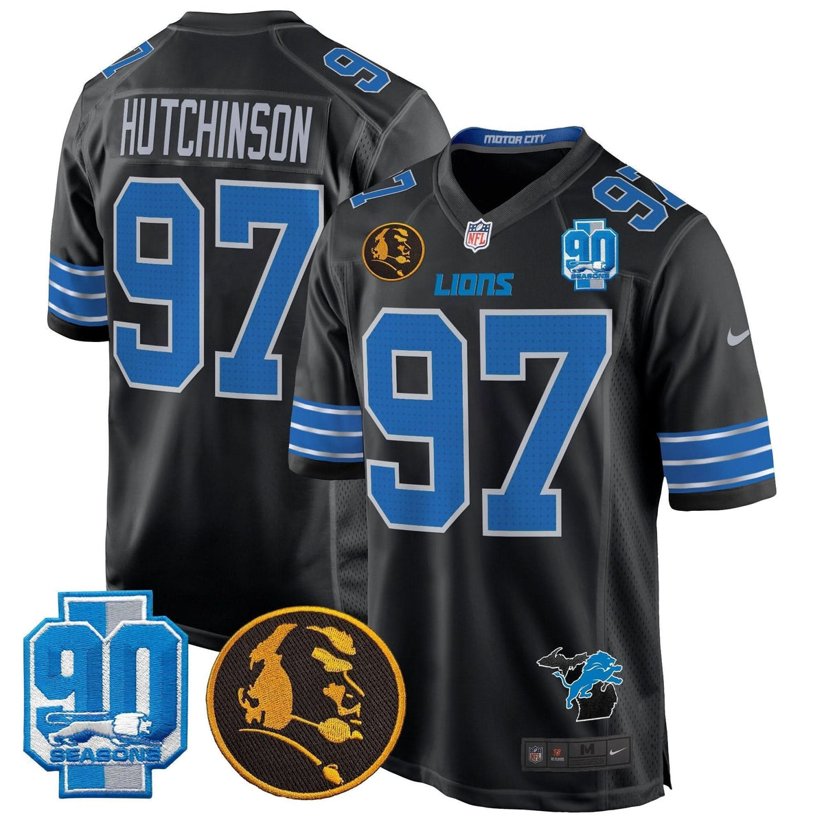 DET 2024 90th & John Madden Patch Game Jersey - image 9