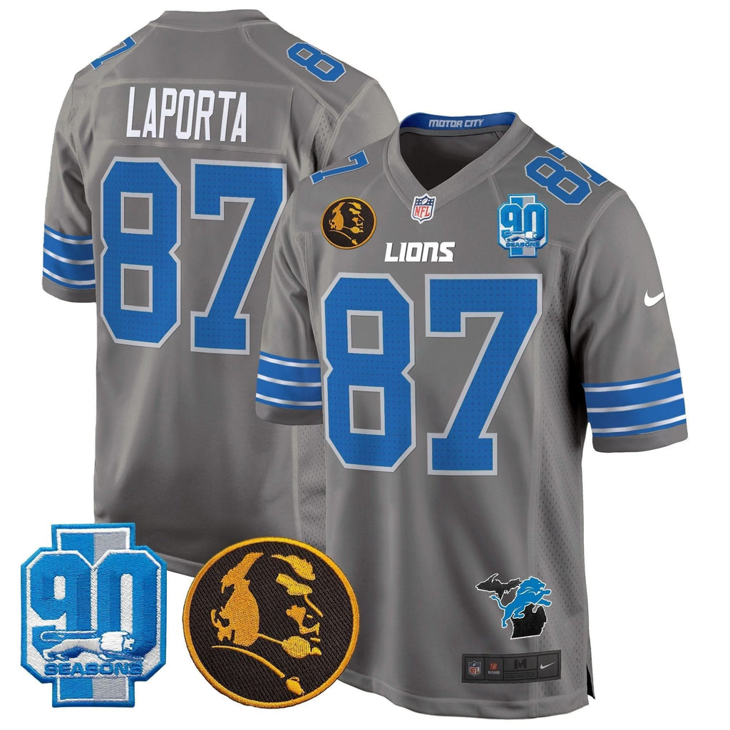 DET 2024 90th & John Madden Patch Game Jersey - image 34