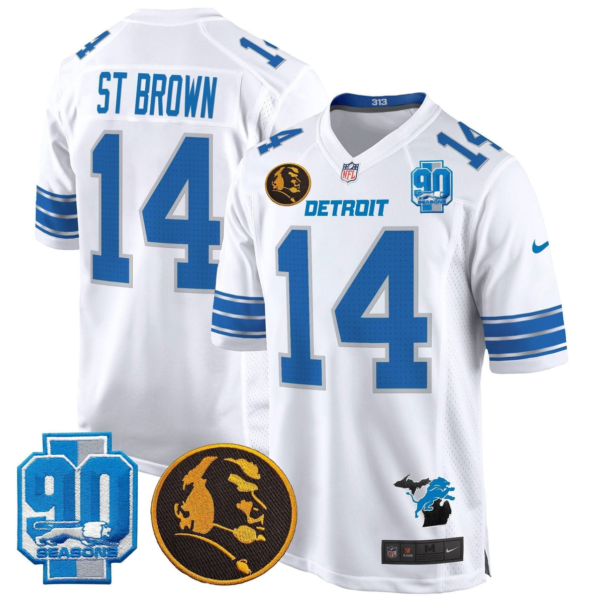 DET 2024 90th & John Madden Patch Game Jersey - image 17