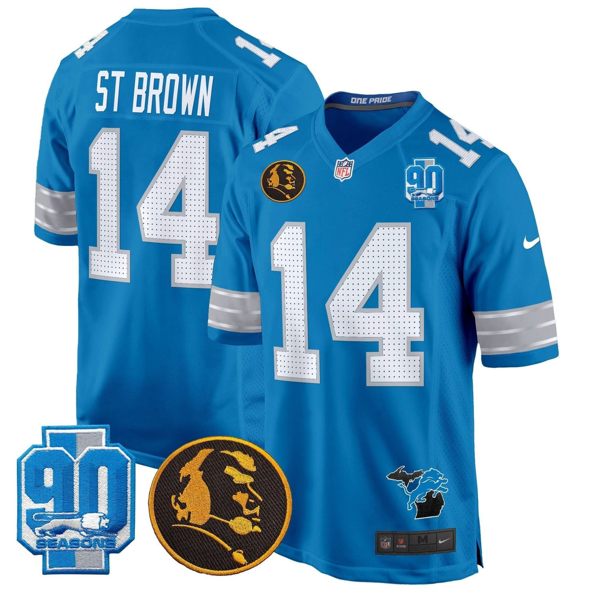 DET 2024 90th & John Madden Patch Game Jersey - image 24