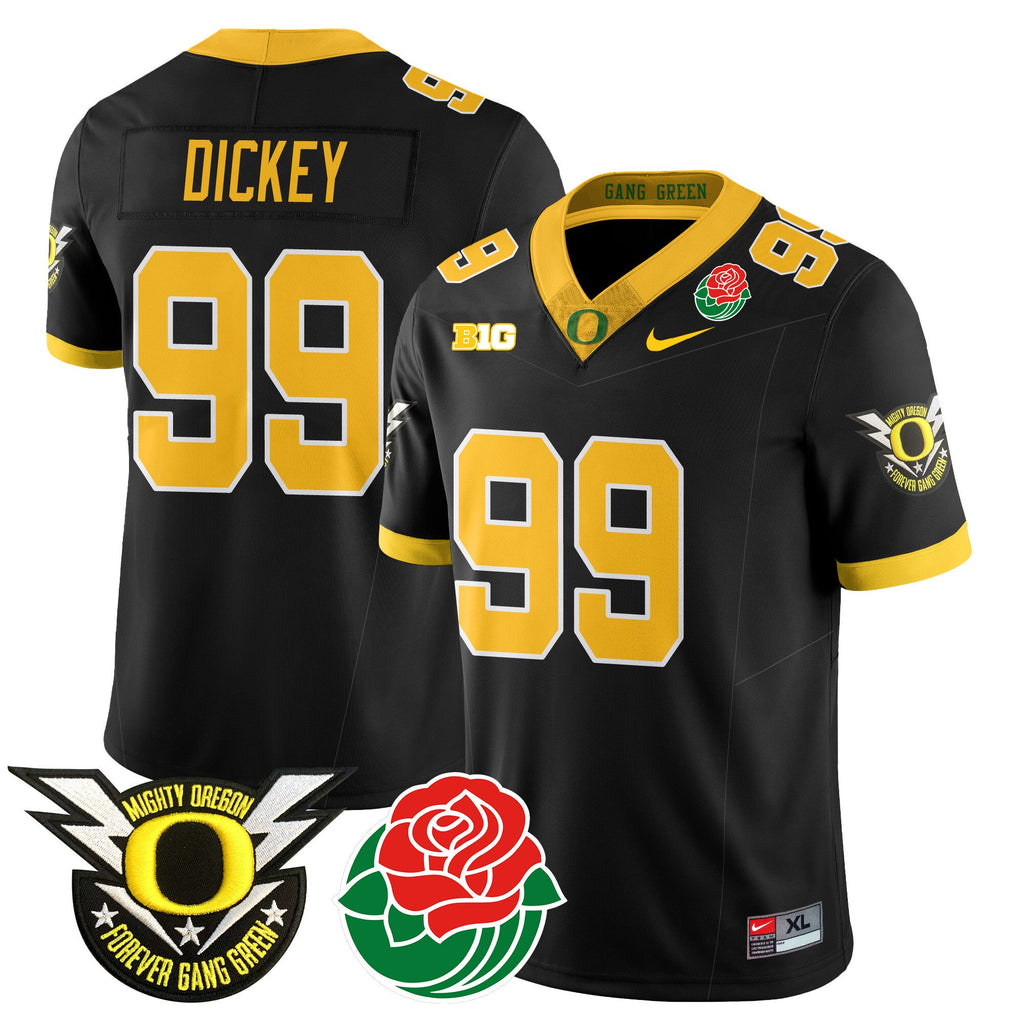 Men's Oregon Ducks 2024 Rose Bowl Jersey N2 - All Stitched 412VTHNJS003 - image 5