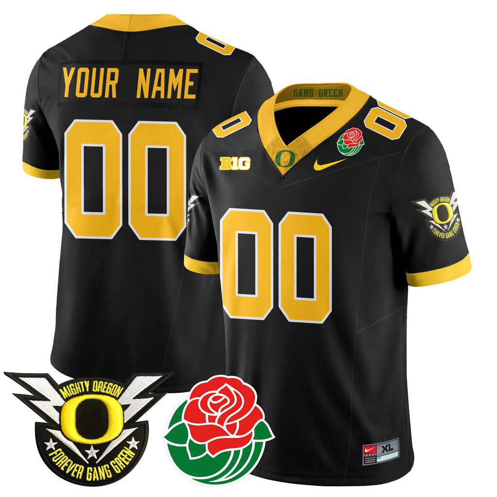 Men's Oregon Ducks 2024 Rose Bowl Jersey N2 - All Stitched 412VTHNJS003 - image 9