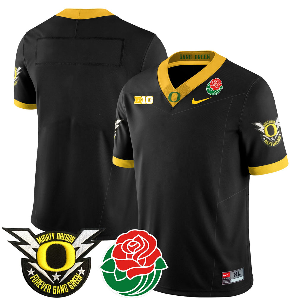 Men's Oregon Ducks 2024 Rose Bowl Jersey N2 - All Stitched 412VTHNJS003 - image 4