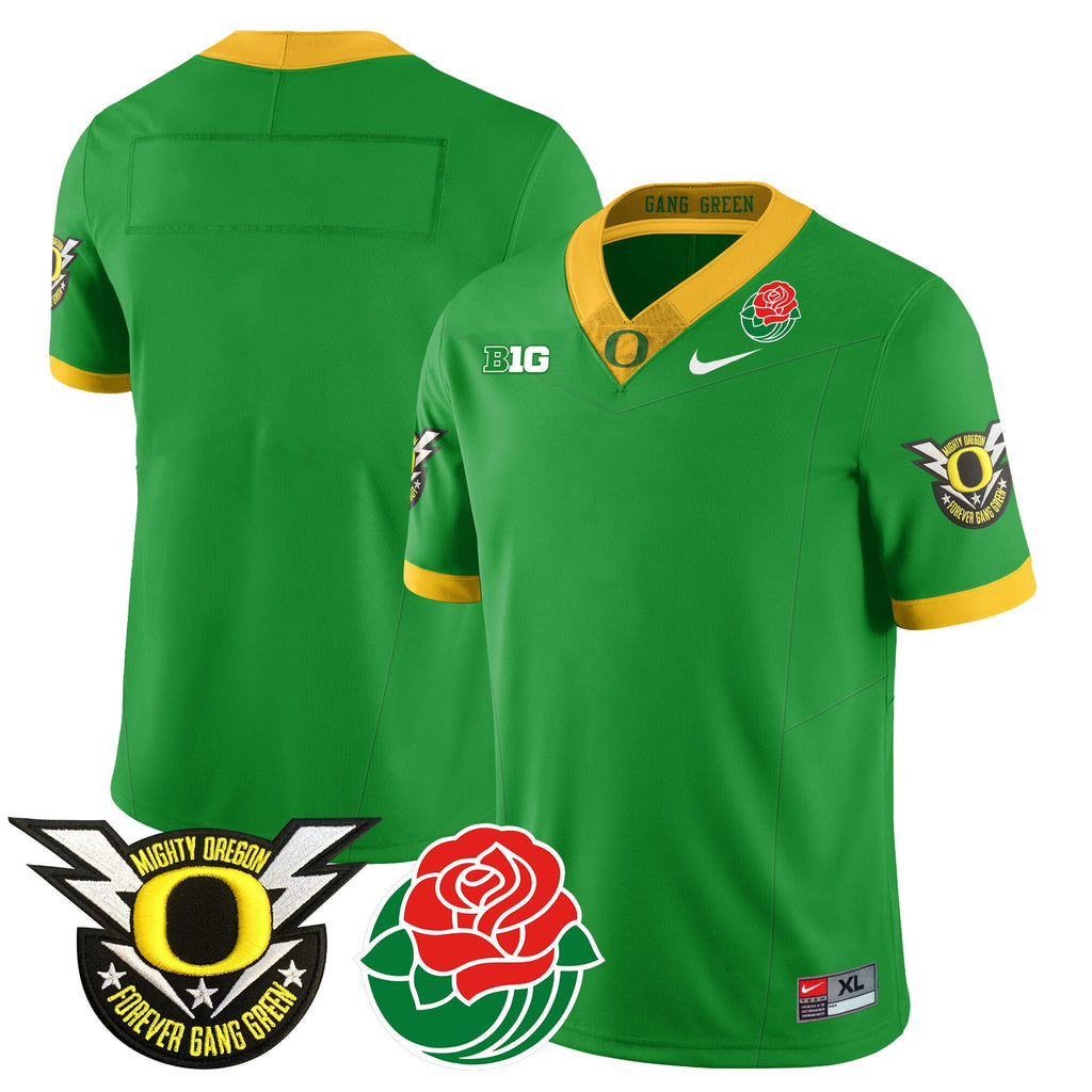 Men's Oregon Ducks 2024 Rose Bowl Jersey N2 - All Stitched 412VTHNJS003 - image 16
