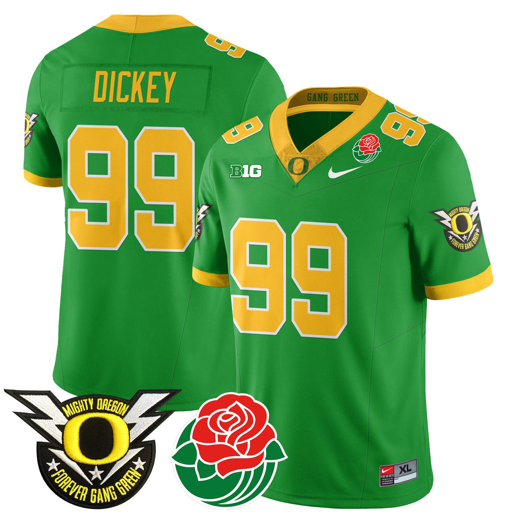 Men's Oregon Ducks 2024 Rose Bowl Jersey N2 - All Stitched 412VTHNJS003 - image 3