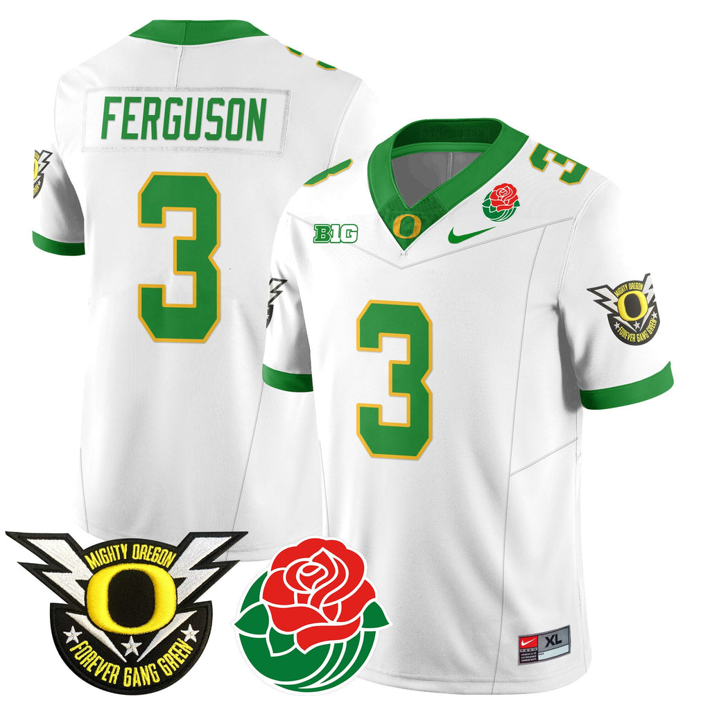 Men's Oregon Ducks 2024 Rose Bowl Jersey N2 - All Stitched 412VTHNJS003 - image 20