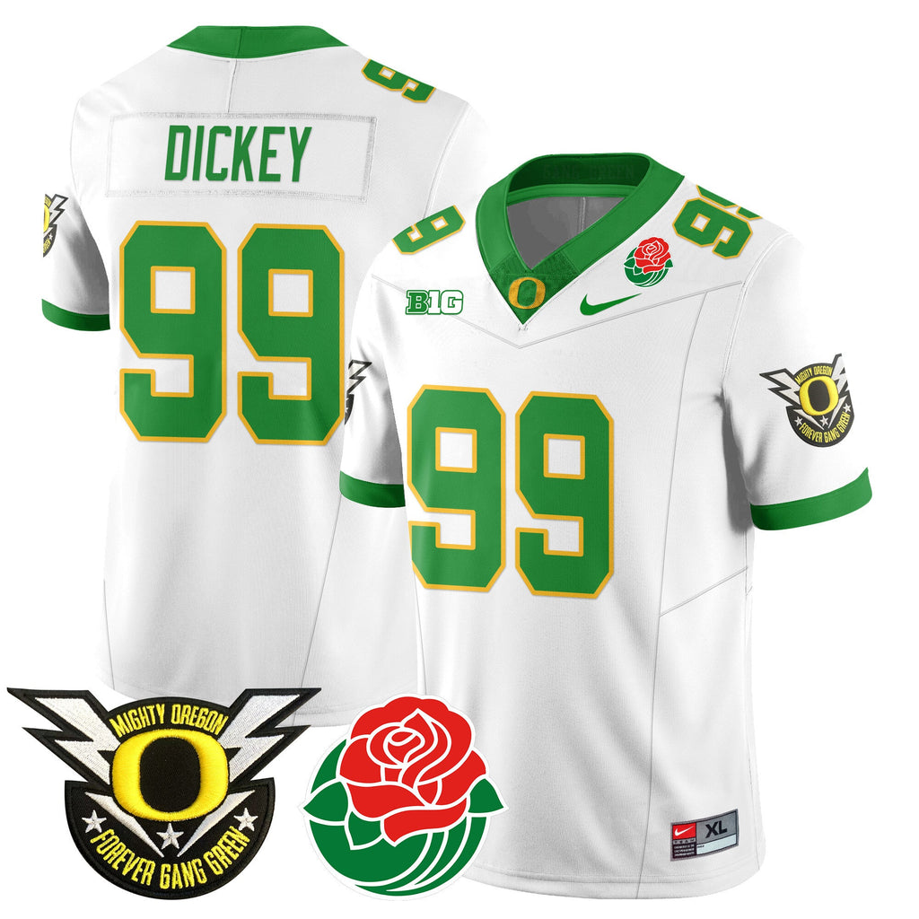 Men's Oregon Ducks 2024 Rose Bowl Jersey N2 - All Stitched 412VTHNJS003 - image 22