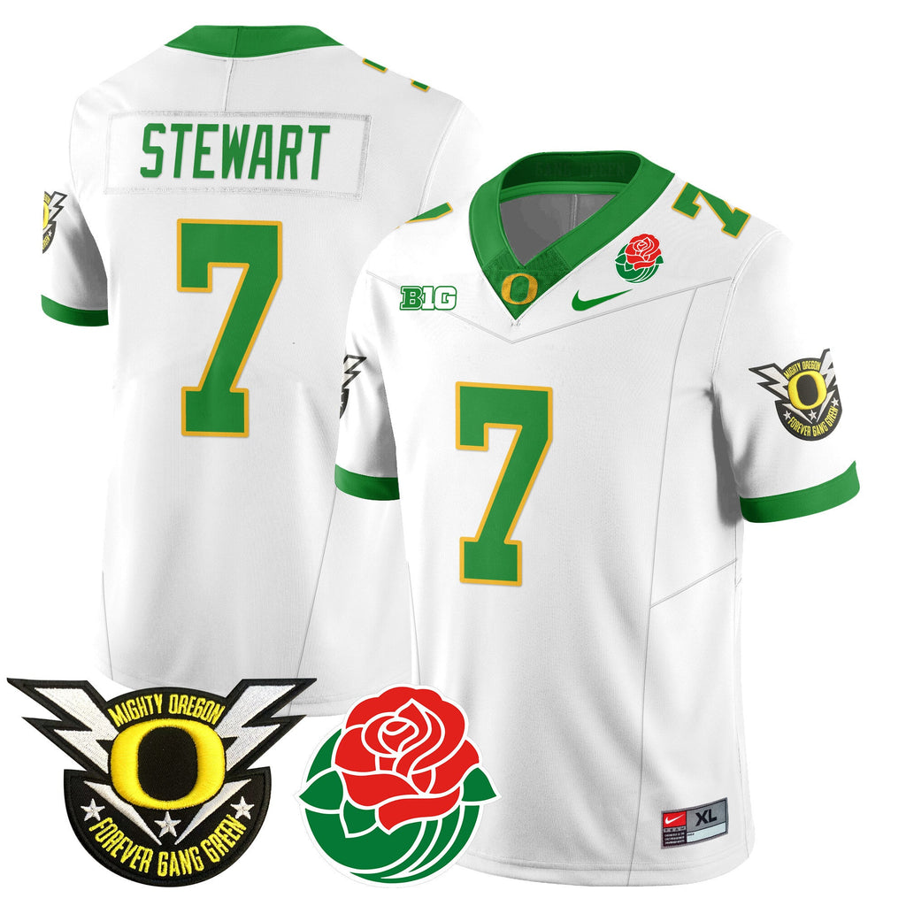 Men's Oregon Ducks 2024 Rose Bowl Jersey N2 - All Stitched 412VTHNJS003 - image 25