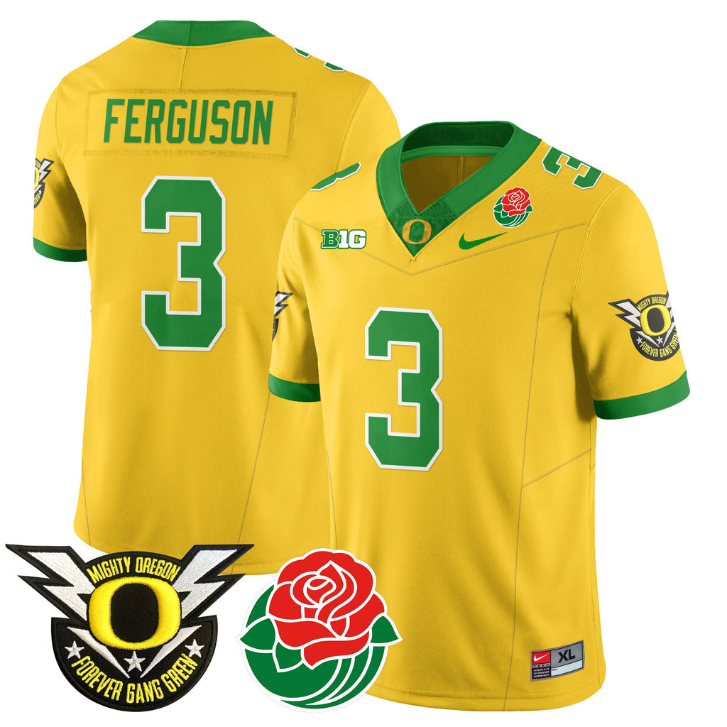 Men's Oregon Ducks 2024 Rose Bowl Jersey N2 - All Stitched 412VTHNJS003 - image 28