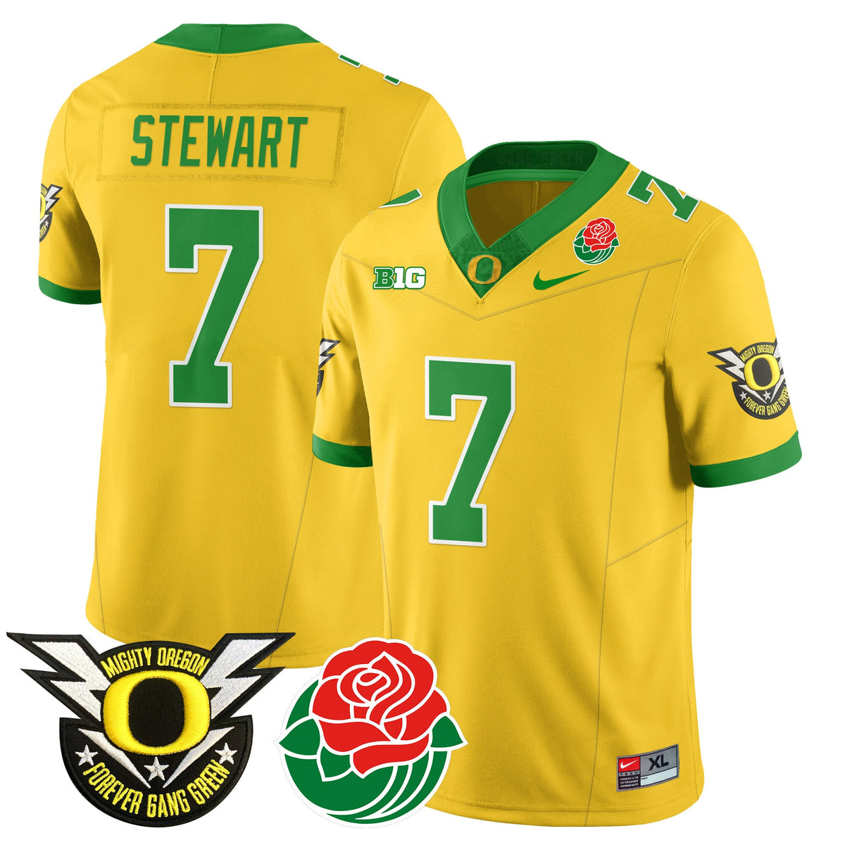 Men's Oregon Ducks 2024 Rose Bowl Jersey N2 - All Stitched 412VTHNJS003 - image 33