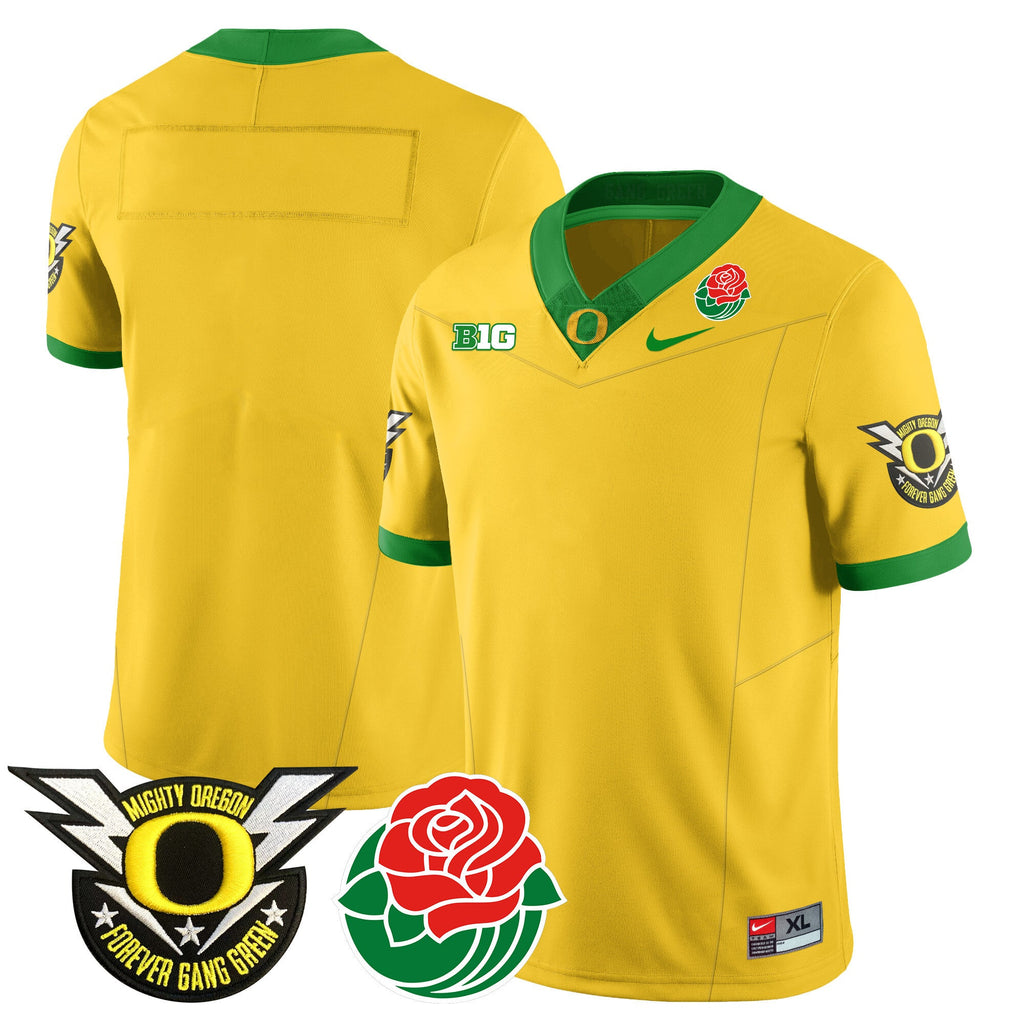 Men's Oregon Ducks 2024 Rose Bowl Jersey N2 - All Stitched 412VTHNJS003 - image 26