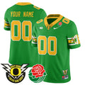 Custom Name/Gender Oregon Ducks 2024 Rose Bowl Jersey - All Stitched 412VTHNJS003 - image 1