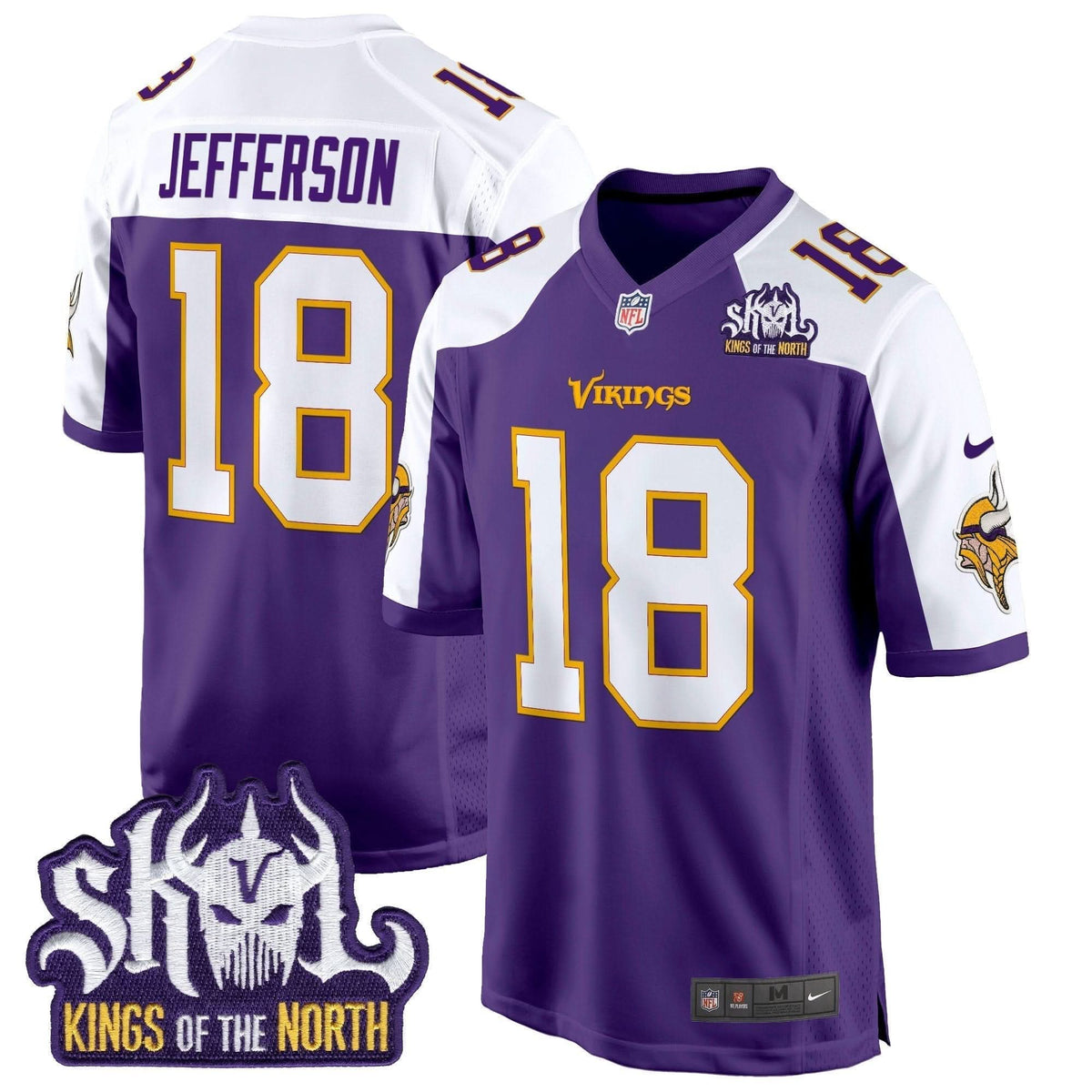 MV King Of The North Patch Throwback Game Jersey - image 2