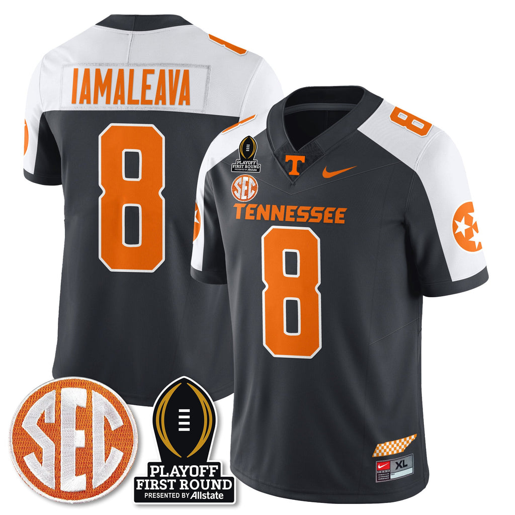 Men's Tennessee Volunteers Football Jersey - Playoff First Round Patch - All Stitched - image 2