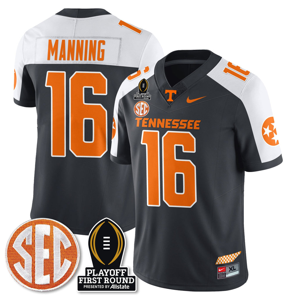 Men's Tennessee Volunteers Football Jersey - Playoff First Round Patch - All Stitched - image 5