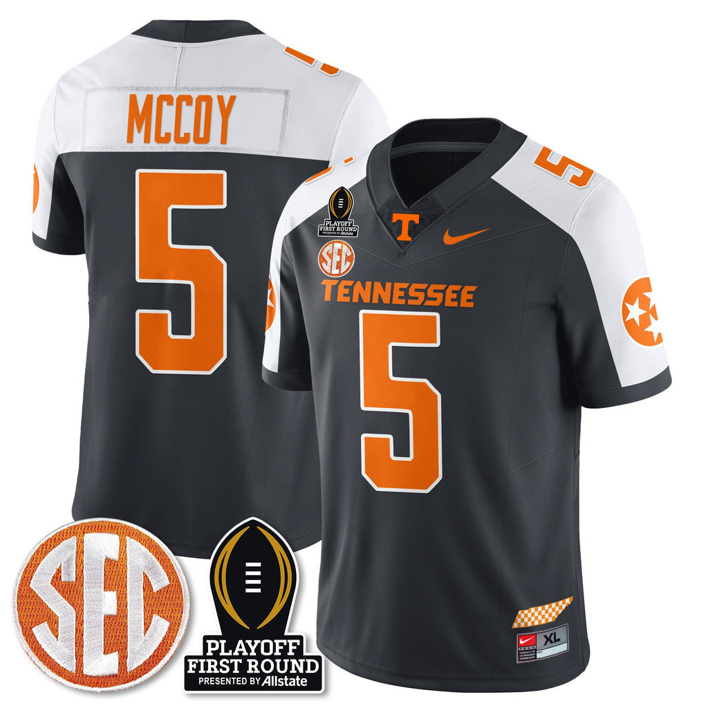 Men's Tennessee Volunteers Football Jersey - Playoff First Round Patch - All Stitched - image 6