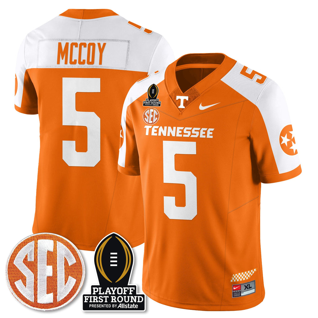 Men's Tennessee Volunteers Football Jersey - Playoff First Round Patch - All Stitched - image 15