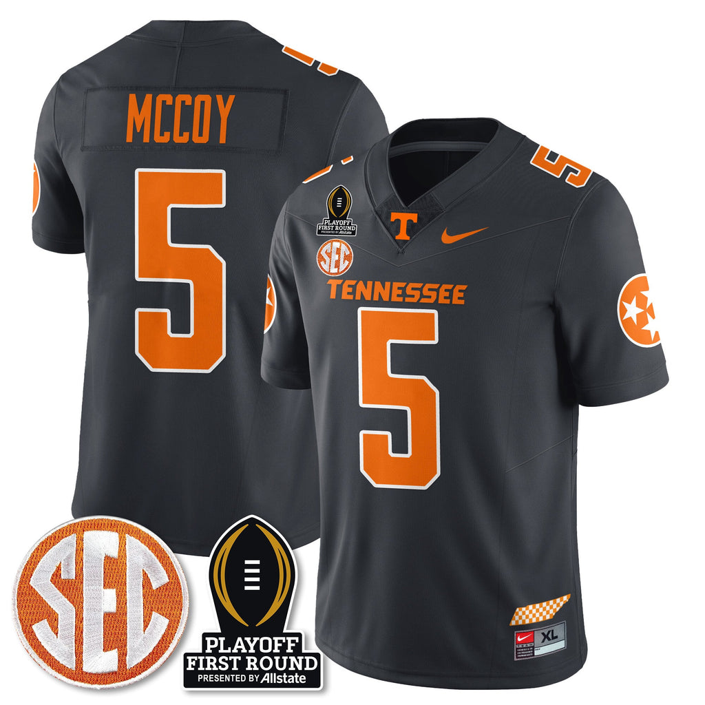 Men's Tennessee Volunteers Football Jersey - Playoff First Round Patch - All Stitched - image 32