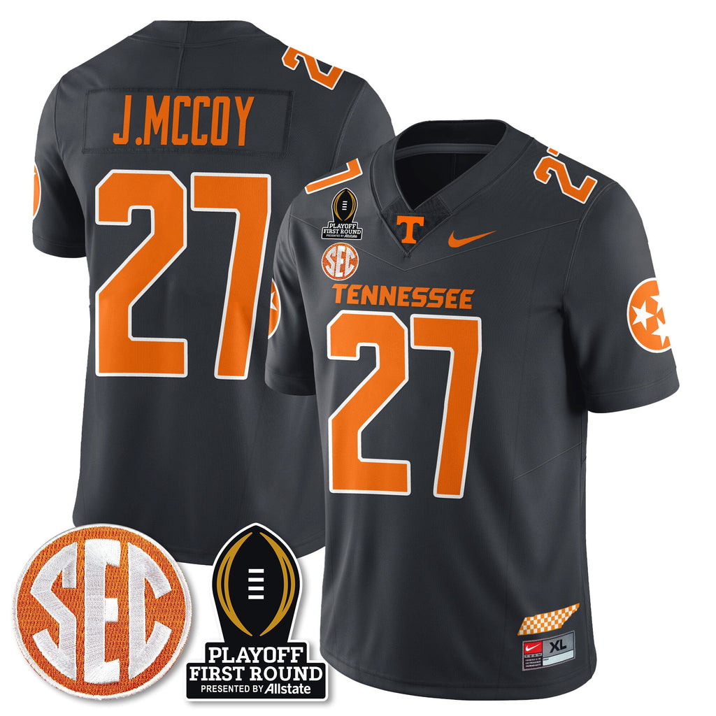 Men's Tennessee Volunteers Football Jersey - Playoff First Round Patch - All Stitched - image 30