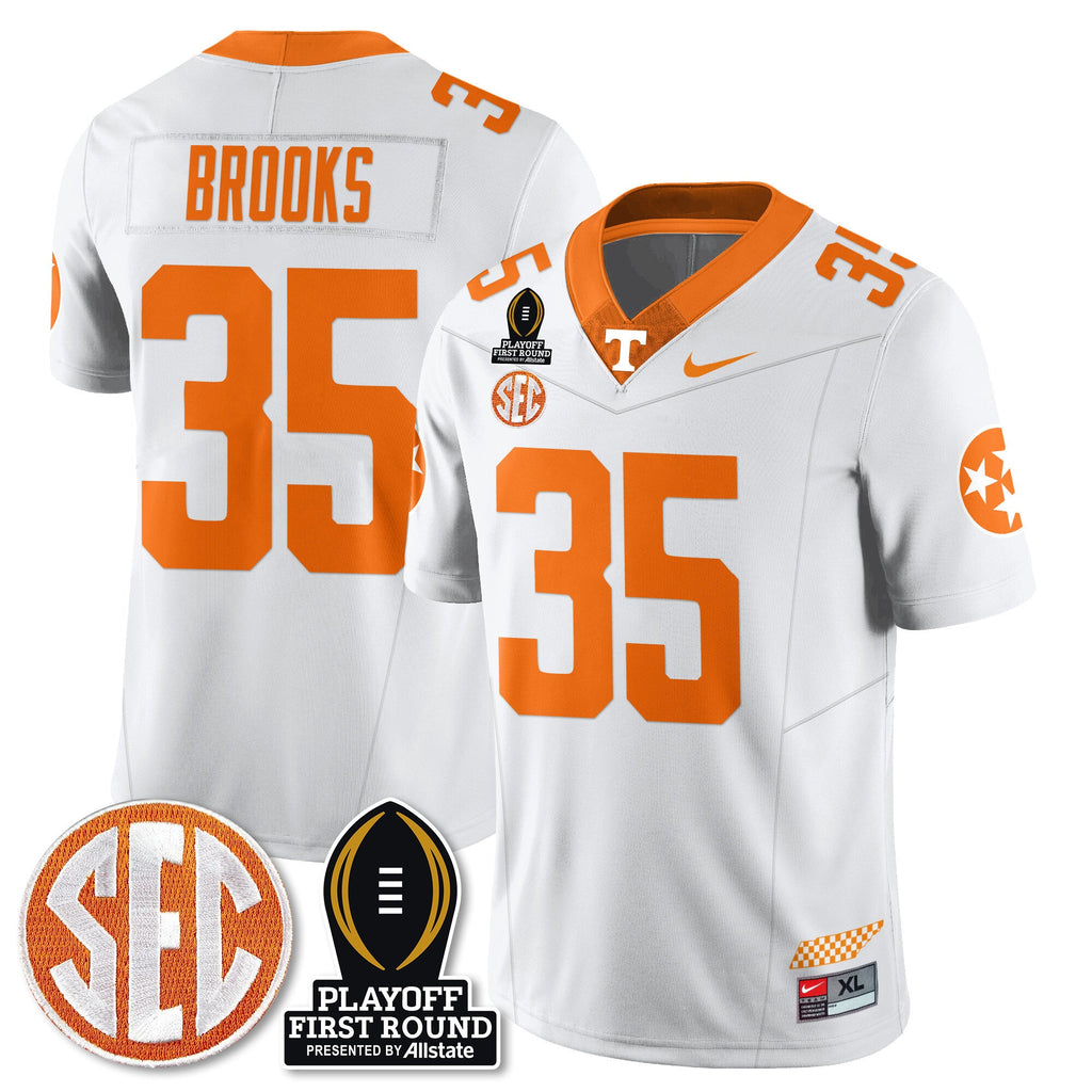Men's Tennessee Volunteers Football Jersey - Playoff First Round Patch - All Stitched - image 39