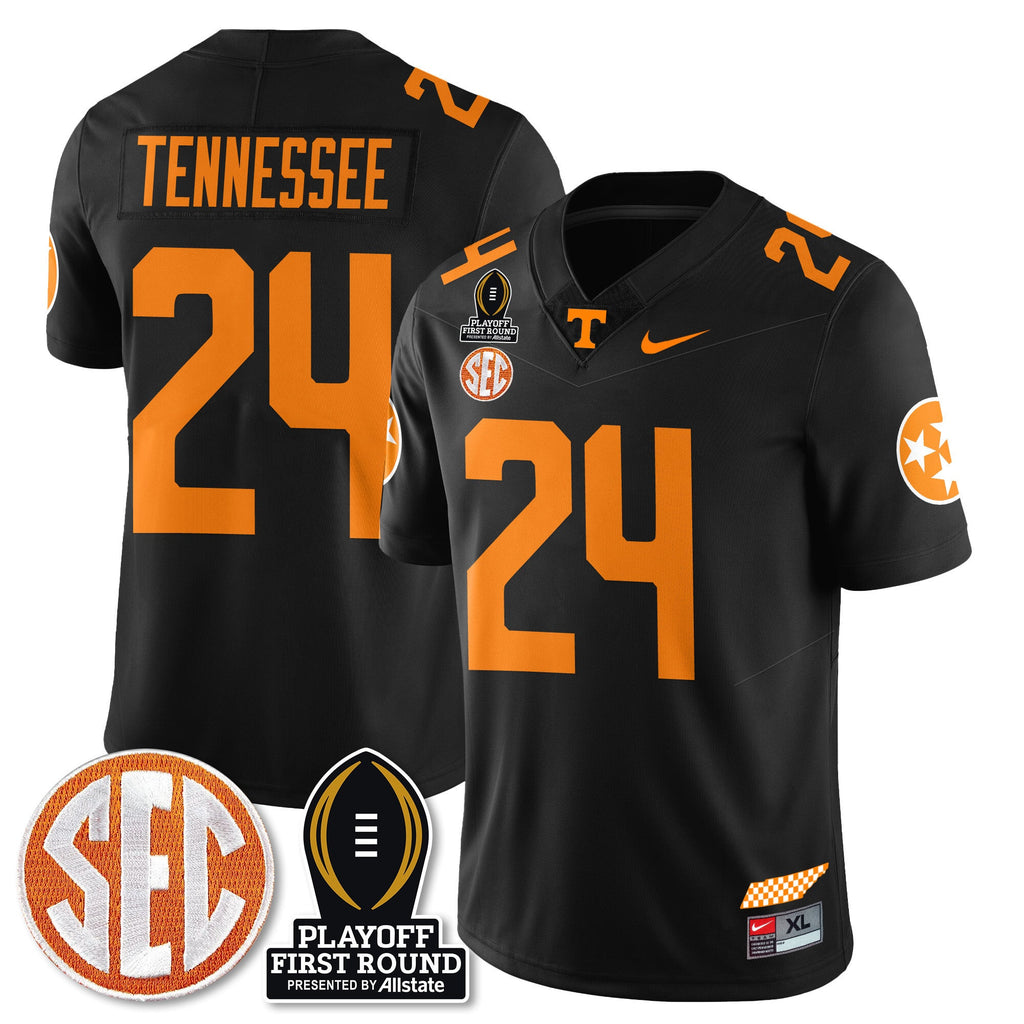 Men's Tennessee Volunteers Football Jersey - Playoff First Round Patch - All Stitched - image 52