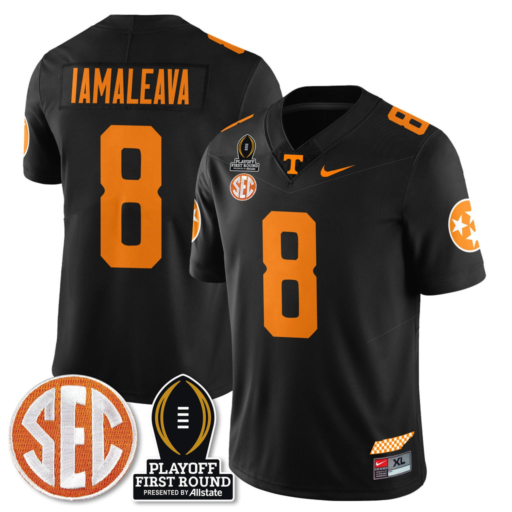 Men's Tennessee Volunteers Football Jersey - Playoff First Round Patch - All Stitched - image 1