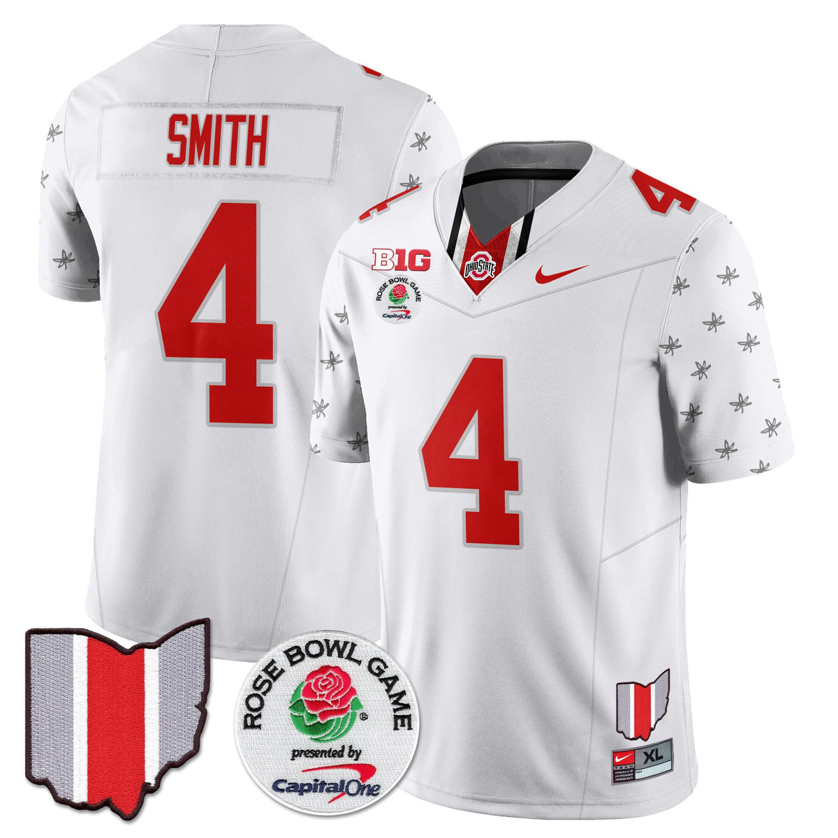 Men's Ohio State Buckeyes 2024 Rose Bowl Jersey N1 - All Stitched - image 18