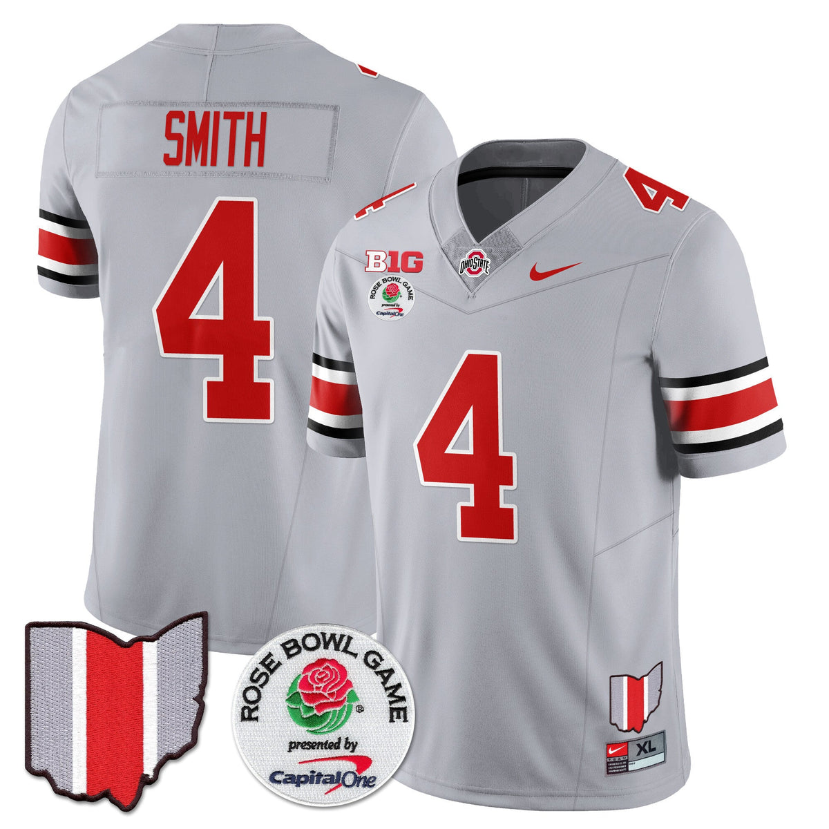 Men's Ohio State Buckeyes 2024 Rose Bowl Jersey N1 - All Stitched - image 22