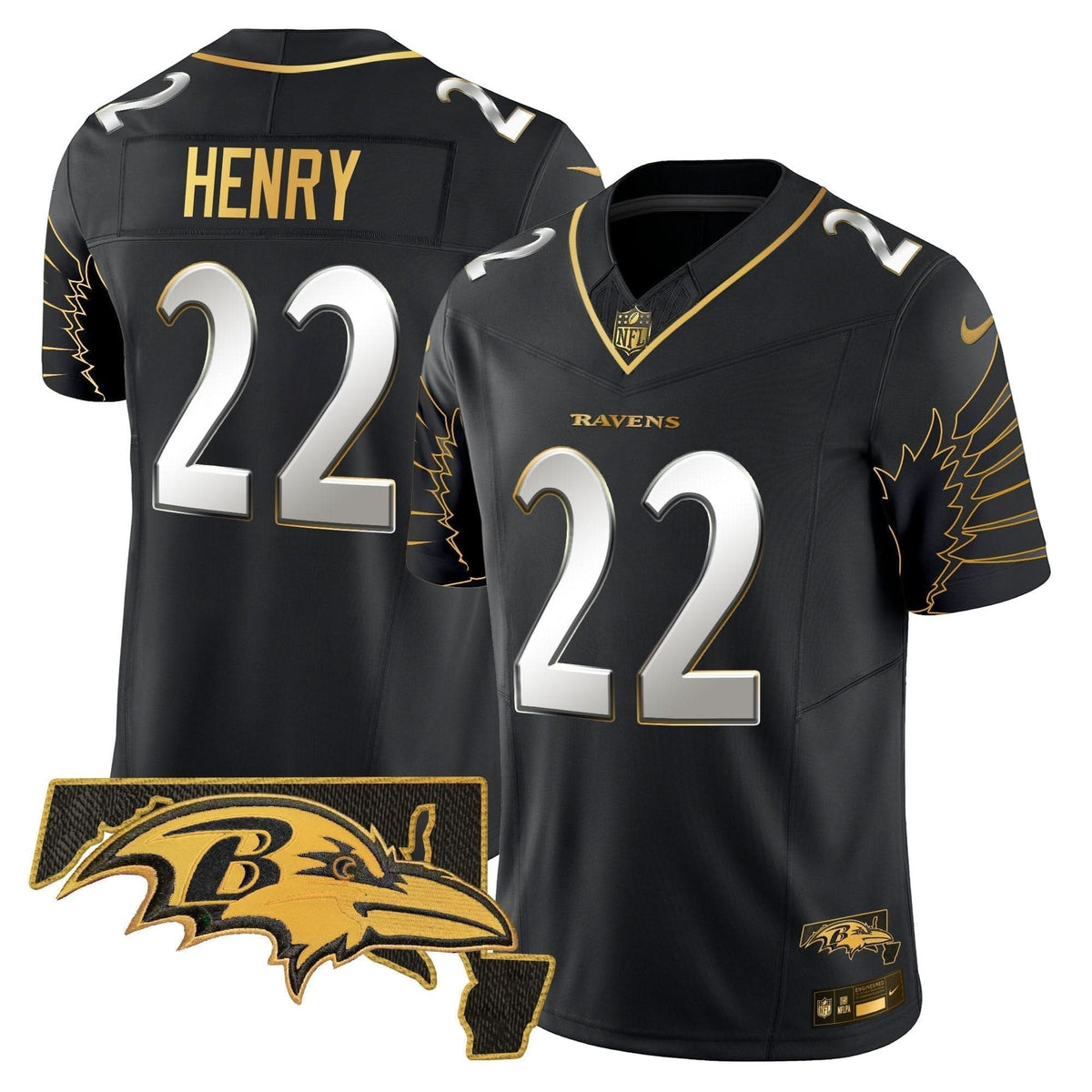 BAL Maryland Patch Gold Vapor Limited Jersey V2 - image 1