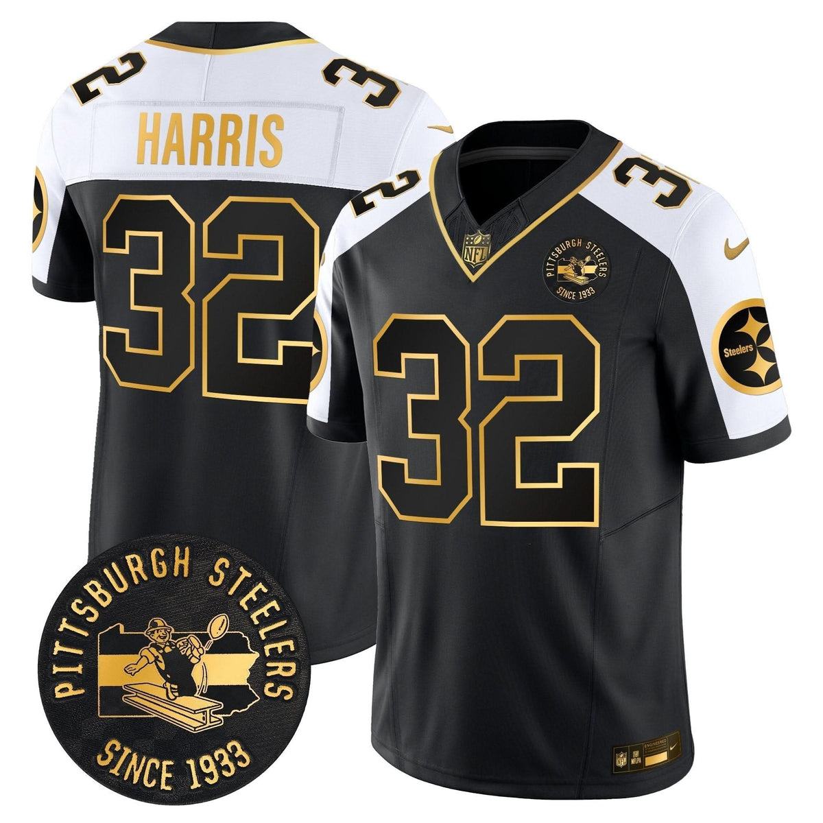 PS Throwback 1933 Patch Gold Vapor Limited Jersey - image 7