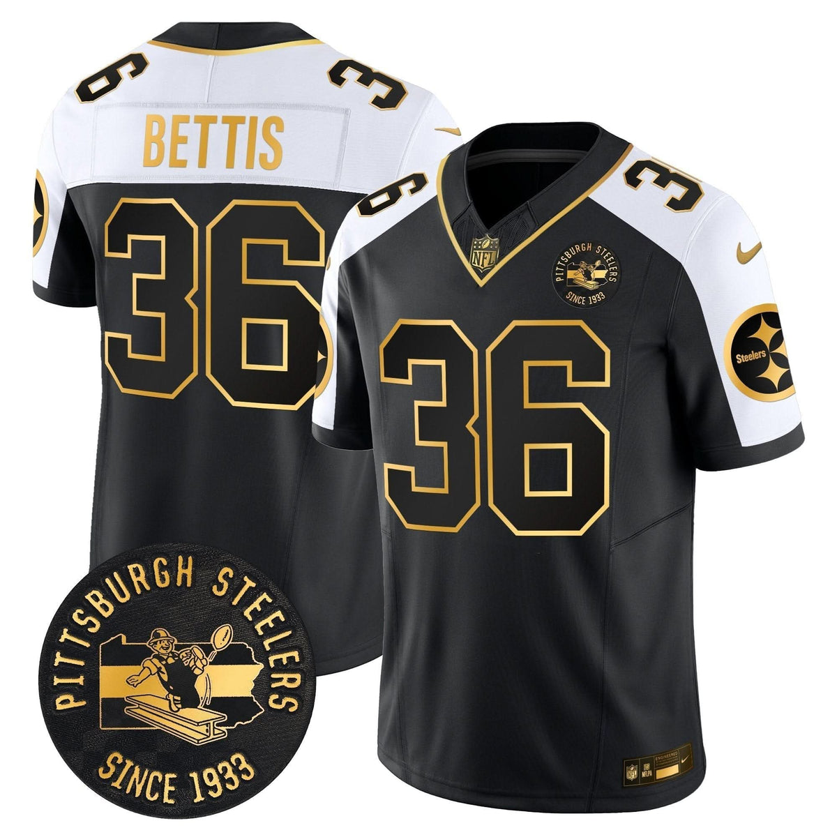 PS Throwback 1933 Patch Gold Vapor Limited Jersey - image 8