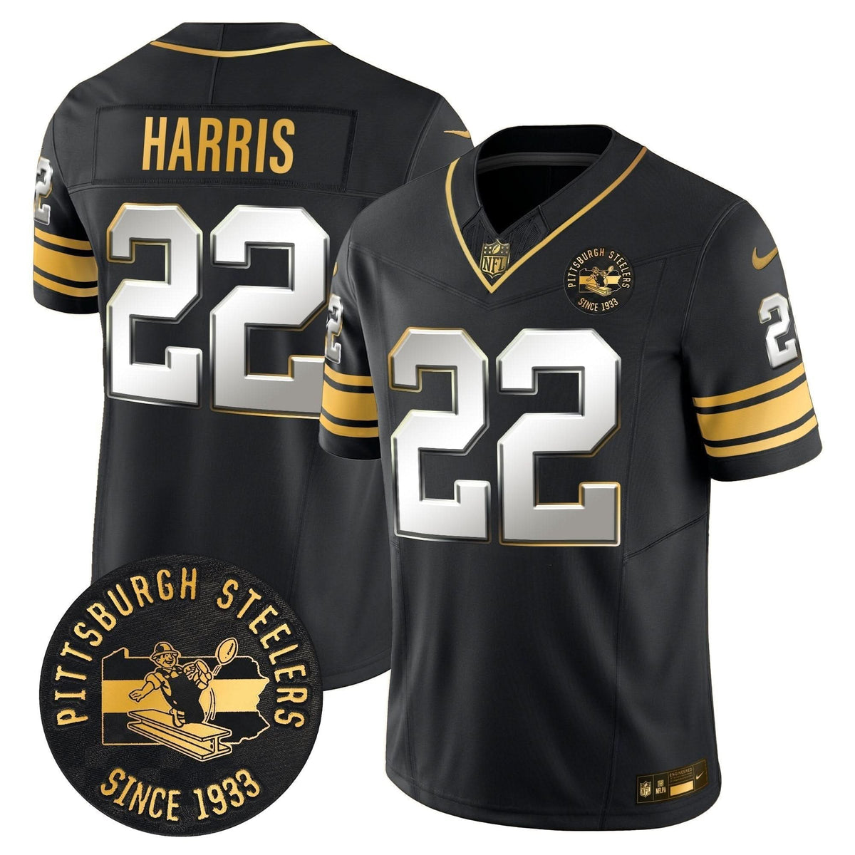 PS Throwback 1933 Patch Gold Vapor Limited Jersey - image 34