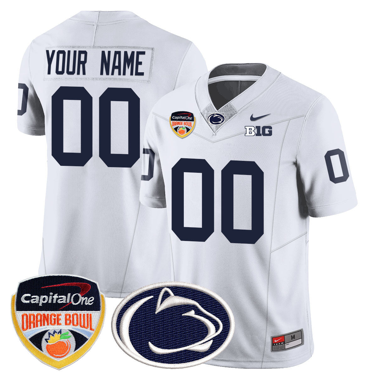 Custom Gender/Name Penn State Nittany Lions 2024 Orange Bowl Jersey - All Stitched - image 3