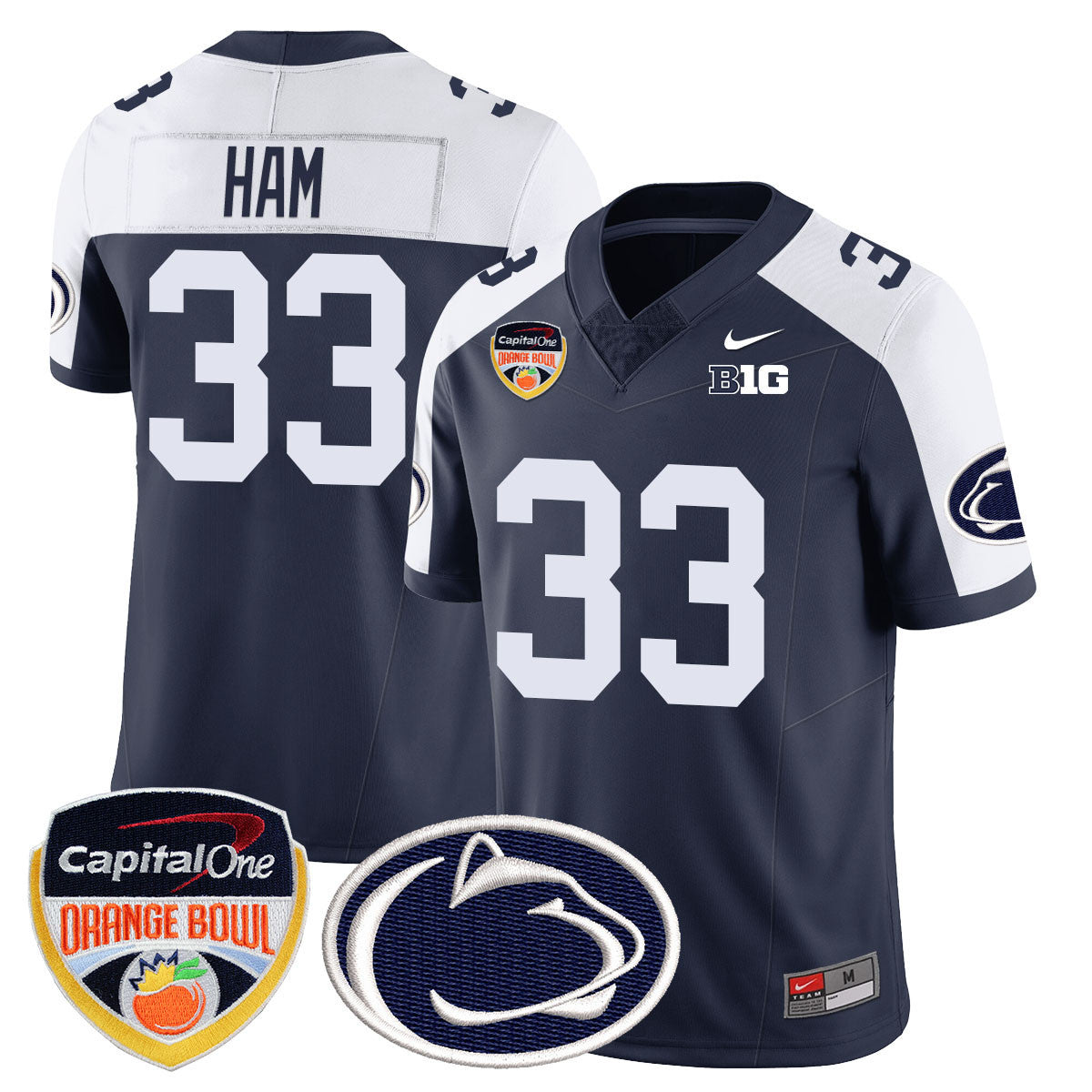 Men's Penn State Nittany Lions 2024 Orange Bowl Jersey - All Stitched - image 6