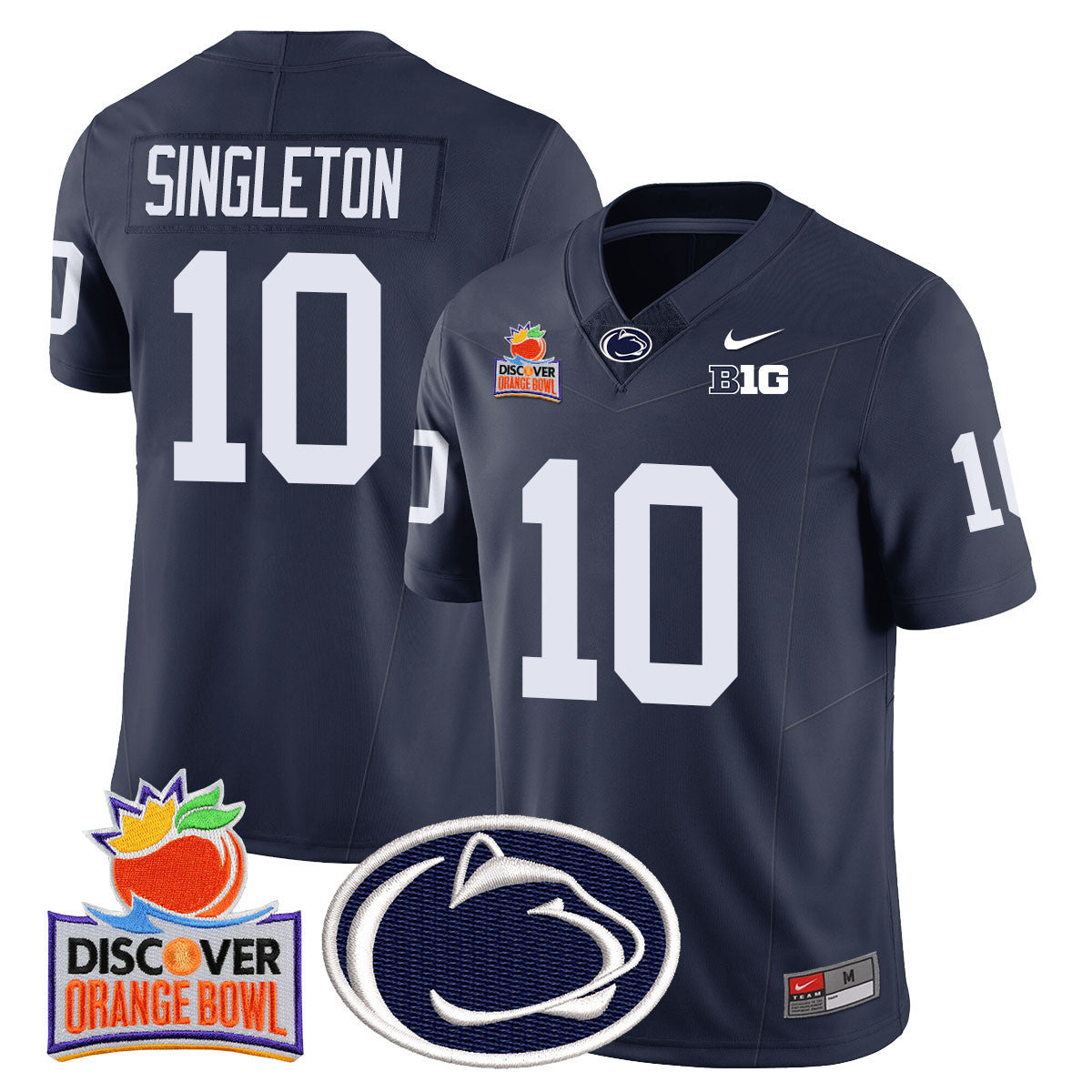 Men's Penn State Nittany Lions 2024 Orange Bowl Jersey N1 - All Stitched - image 15