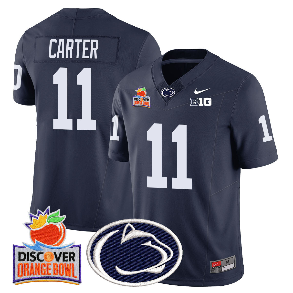 Men's Penn State Nittany Lions 2024 Orange Bowl Jersey N1 - All Stitched - image 11