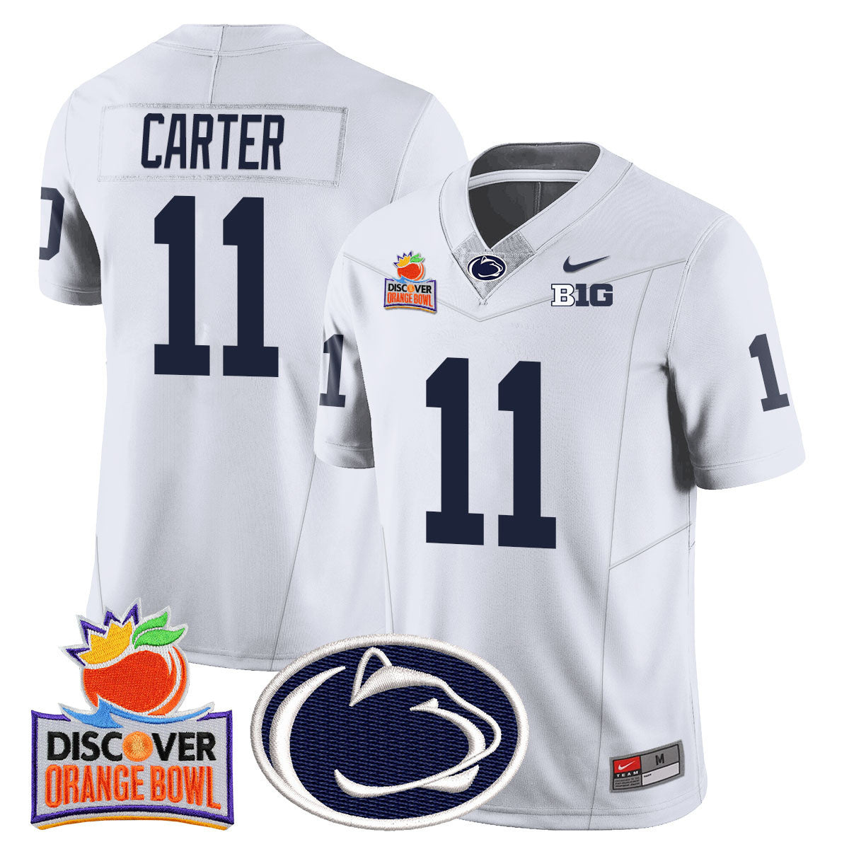 Men's Penn State Nittany Lions 2024 Orange Bowl Jersey N1 - All Stitched - image 25