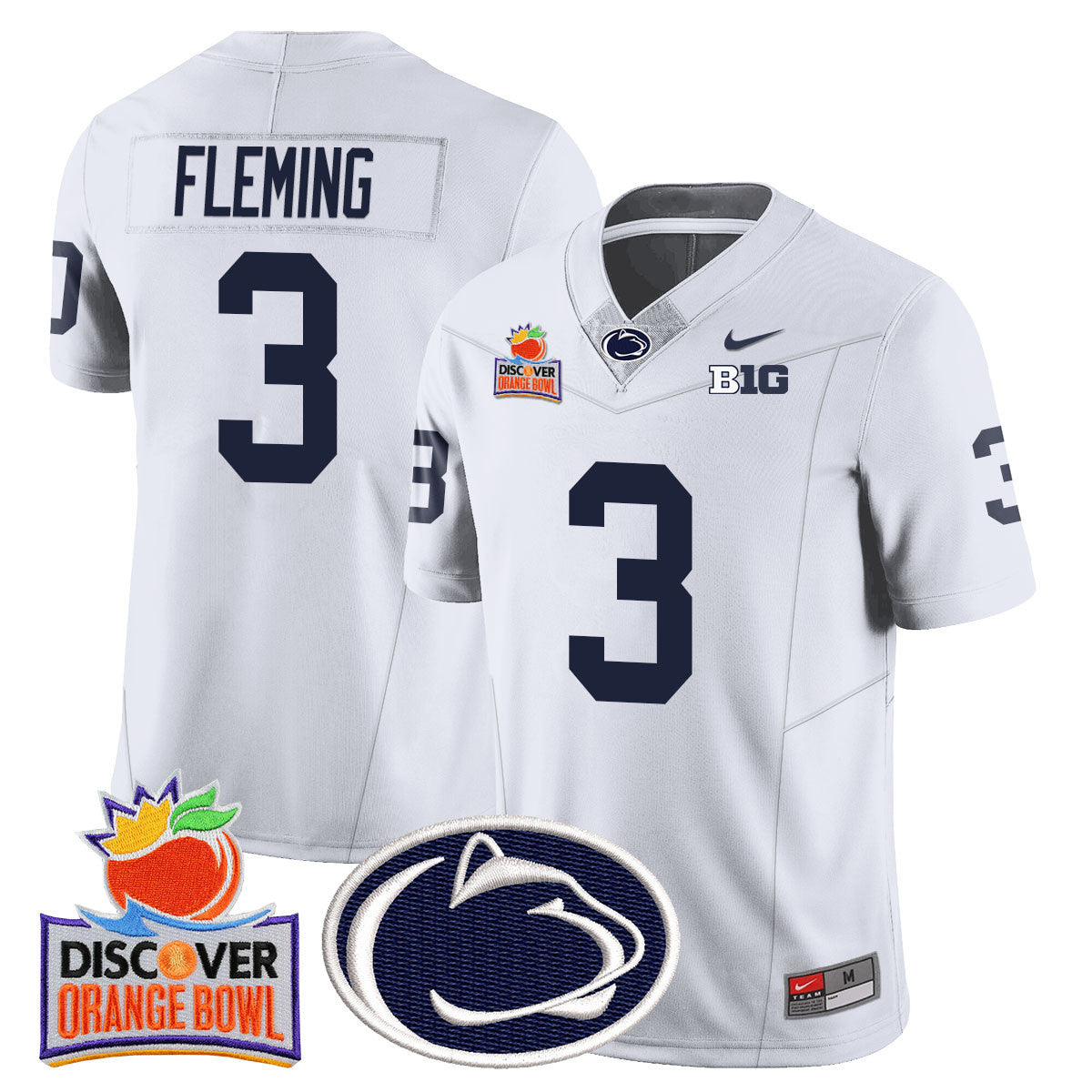 Men's Penn State Nittany Lions 2024 Orange Bowl Jersey N1 - All Stitched - image 27