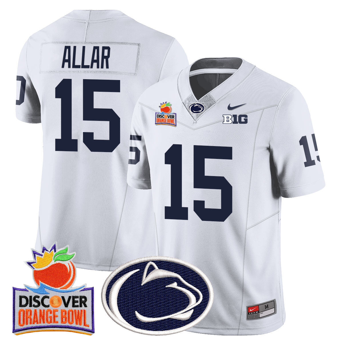 Men's Penn State Nittany Lions 2024 Orange Bowl Jersey N1 - All Stitched - image 26