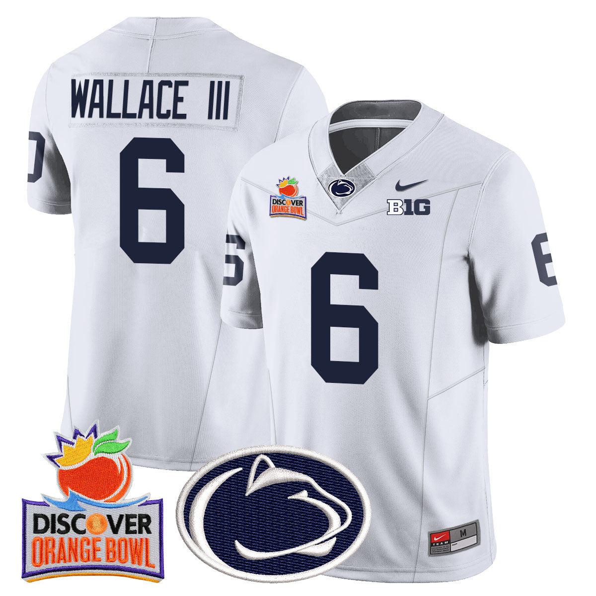 Men's Penn State Nittany Lions 2024 Orange Bowl Jersey N1 - All Stitched - image 31