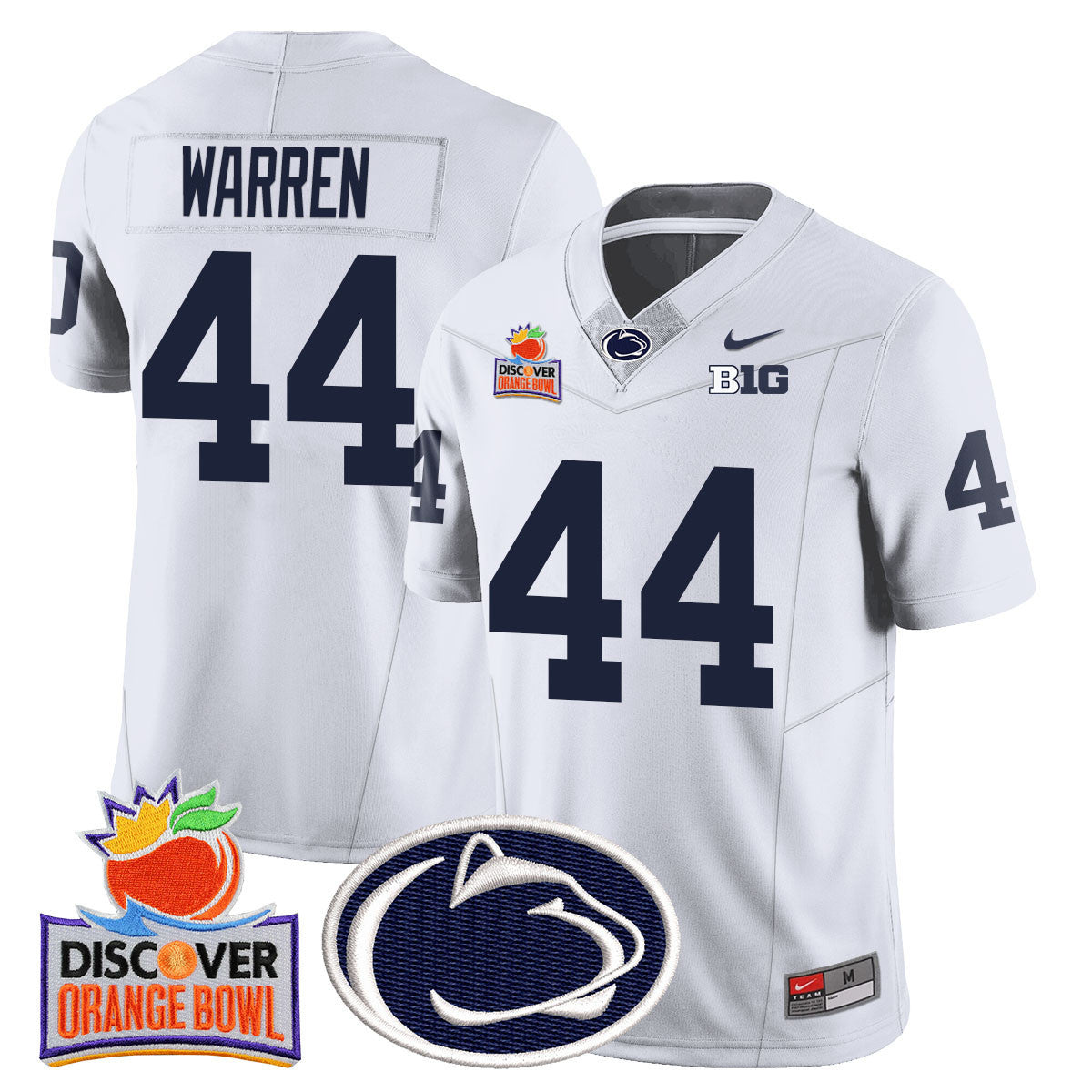 Men's Penn State Nittany Lions 2024 Orange Bowl Jersey N1 - All Stitched - image 30