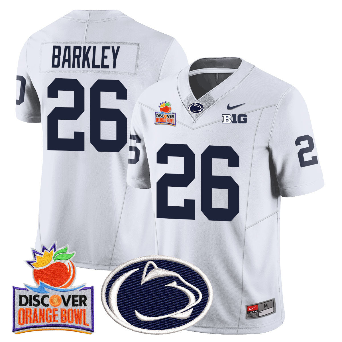 Men's Penn State Nittany Lions 2024 Orange Bowl Jersey N1 - All Stitched - image 32