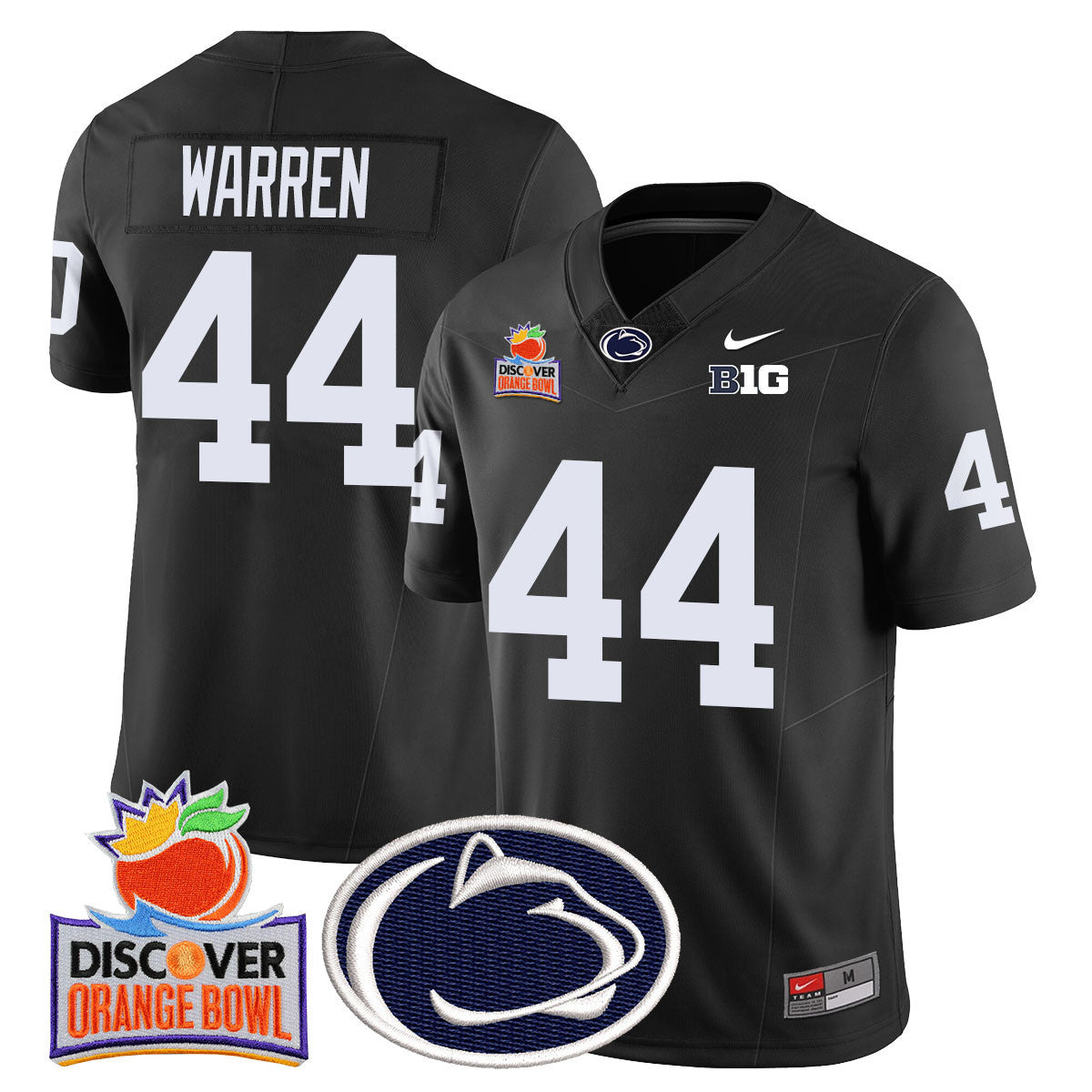 Men's Penn State Nittany Lions 2024 Orange Bowl Jersey N1 - All Stitched - image 37