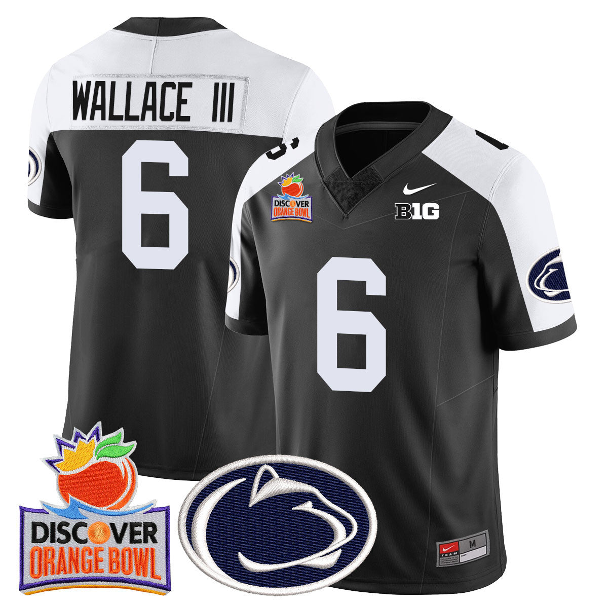 Men's Penn State Nittany Lions 2024 Orange Bowl Jersey N1 - All Stitched - image 18