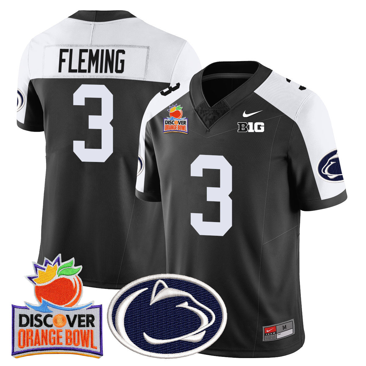 Men's Penn State Nittany Lions 2024 Orange Bowl Jersey N1 - All Stitched - image 19