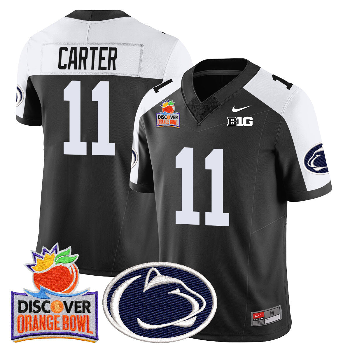 Men's Penn State Nittany Lions 2024 Orange Bowl Jersey N1 - All Stitched - image 21