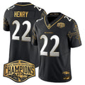 BAL Maryland Flag Map 2024 AFC North Division Champions Patch Gold Vapor Limited Jersey - image 1