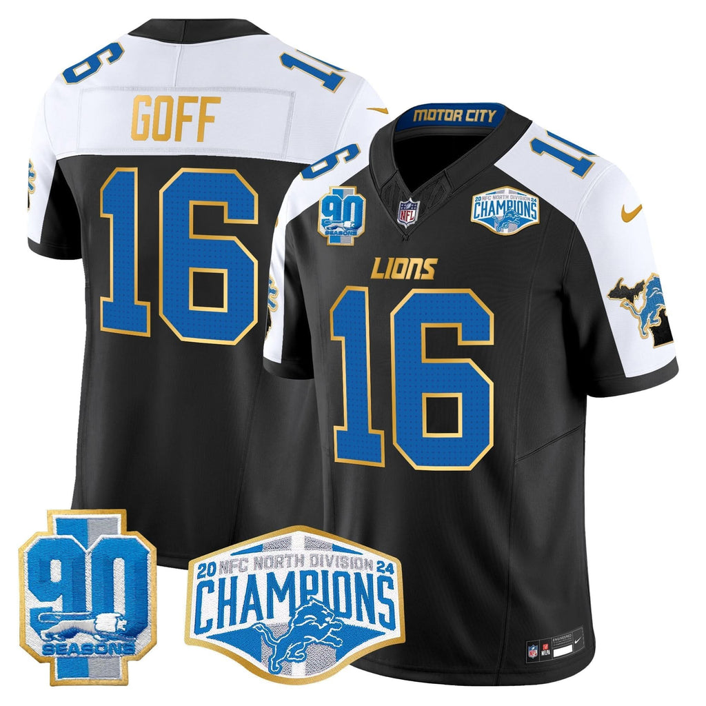 DET 2024 NFC North Division Champions Patch Gold Trim Vapor Limited Jersey - image 49